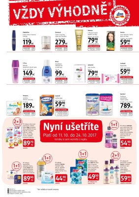 akční leták dm drogerie 11.10.2017-7.11.2017