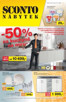 akční leták Sconto nábytek 18.10.2017-31.10.2017