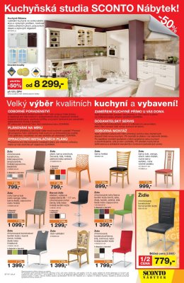 akční leták Sconto nábytek 18.10.2017-31.10.2017