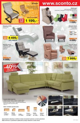 akční leták Sconto nábytek 18.10.2017-31.10.2017