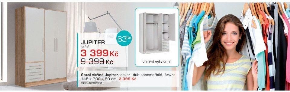 Šatní skříň Jupiter