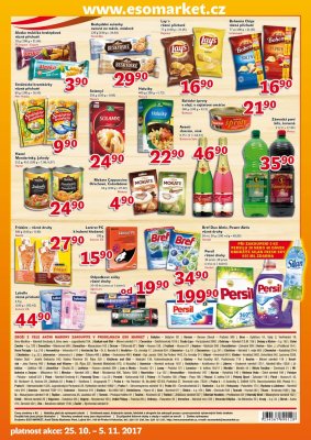 akční leták ESO MARKET 25.10.2017-5.11.2017