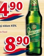 Pivo světlé výčepní 10° Smíchov Staropramen
