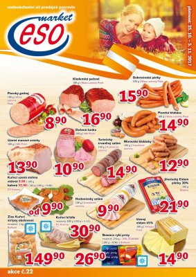 akční leták ESO MARKET 25.10.2017-5.11.2017