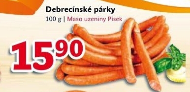 Párky debrecínské Maso uzeniny Písek