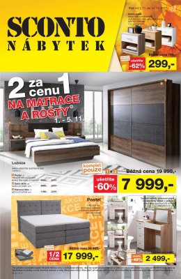 akční leták Sconto nábytek 1.11.2017-14.11.2017