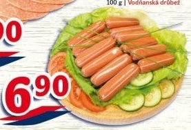 Párky kuřecí Klausovky Vodňanské kuře