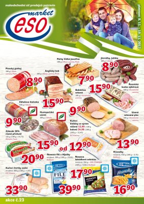 akční leták ESO MARKET 8.11.2017-19.11.2017