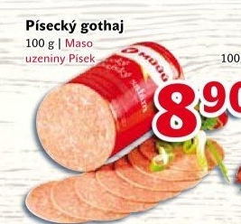 Salám Gothaj Maso uzeniny Písek