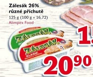 Sýr termizovaný Zálesák Mlékárna Valašské Meziříčí