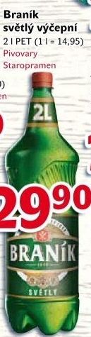Pivo světlé výčepní 10° Braník