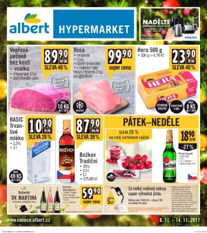 akční leták Albert 8.11.2017-14.11.2017