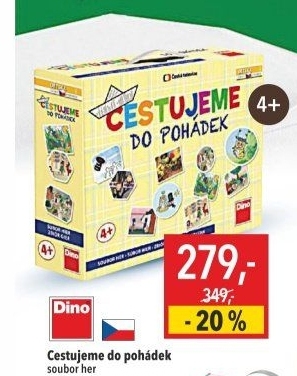 Společenská hra Cestujeme do pohádek Dino