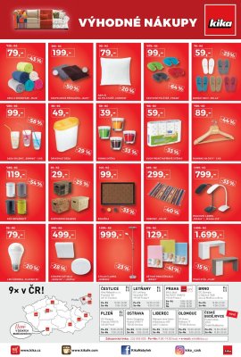 akční leták Kika nábytek 13.11.2017-26.11.2017