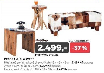 Přístavný stolek Q-WAVES