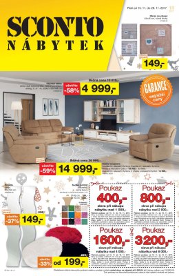 akční leták Sconto nábytek 15.11.2017-28.11.2017