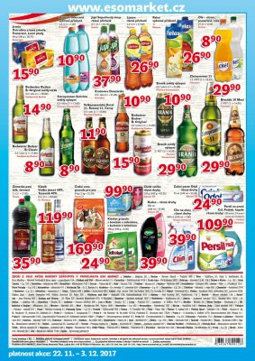 akční leták ESO MARKET 22.11.2017-3.12.2017