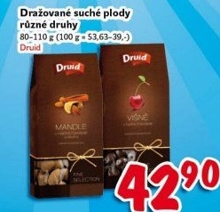 Směs ovoce a oříšků v polevě Druid