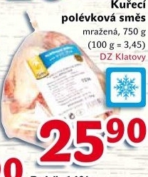 Směs kuřecí polévková mražená DZ Klatovy