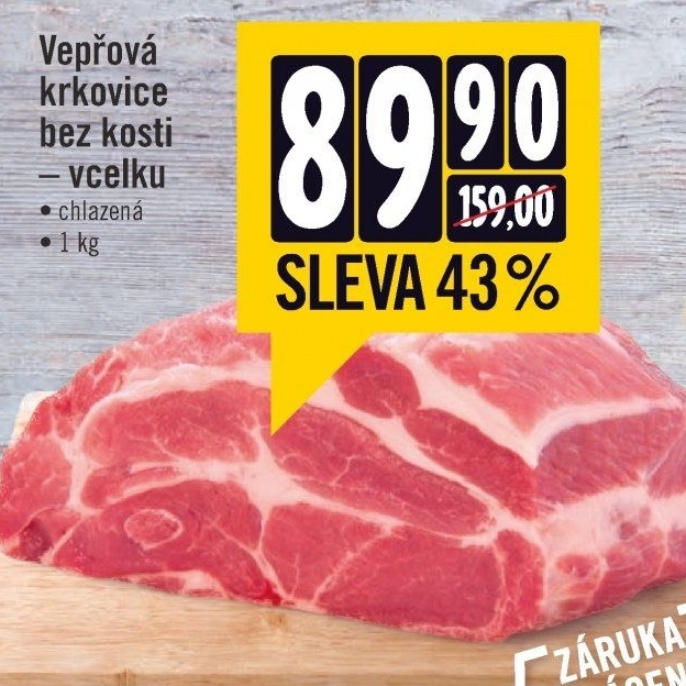 Vepřová krkovice bez kosti