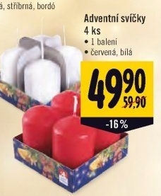 Svíčky adventní - Albert akcniletaky.com