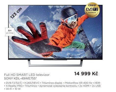 Smart televize Sony Bravia KDL-49WE755