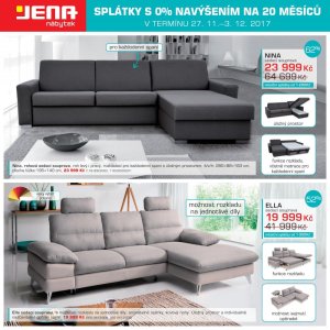 akční leták Jena nábytek 27.11.2017-10.12.2017