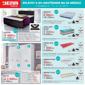 akční leták Jena nábytek 27.11.2017-10.12.2017