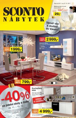 akční leták Sconto nábytek 29.11.2017-27.12.2017