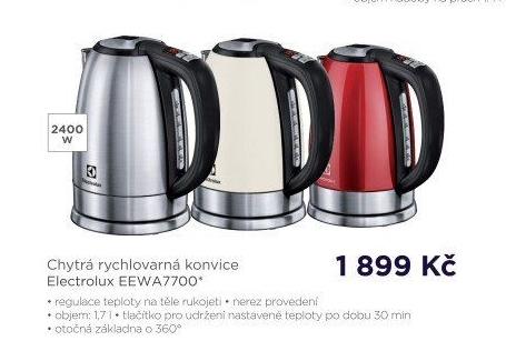 Rychlovarná konvice Electrolux EEWA7700R - Okay elektro akcniletaky.com
