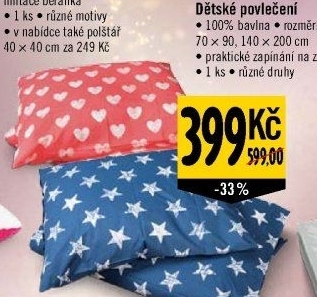 Bavlněné povlečení dětské