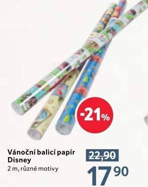 Balicí papír vánoční Disney - Tesco akcniletaky.com