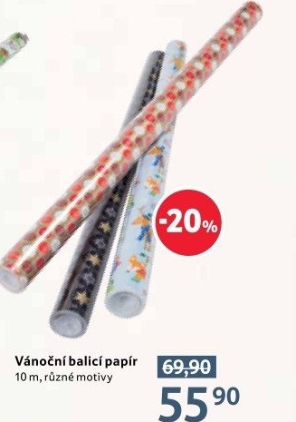 Balicí papír vánoční
