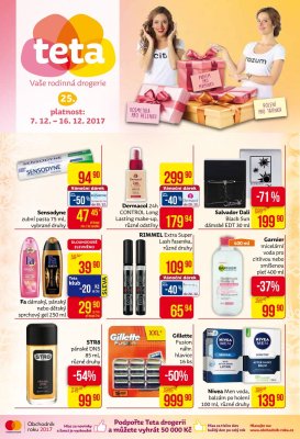 akční leták Teta drogerie 7.12.2017-16.12.2017