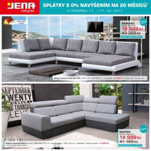 akční leták Jena nábytek 11.12.2017-23.12.2017