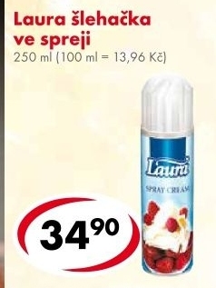 Šlehačka ve spreji Laura