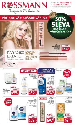 akční leták ROSSMANN drogerie 18.12.2017-31.12.2017