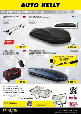 akční leták Auto Kelly 4.12.2017-31.12.2017