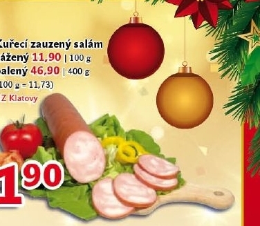 Kuřecí zauzený salám DZ Klatovy