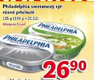 Sýr tavený smetanový Philadelphia Kraft