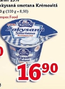 Zakysaná smetana krémovitá Kunín 15%