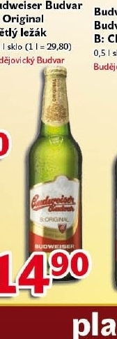 Pivo světlý ležák B: Original Budweiser Budvar