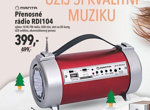 Přenosné rádio Manta RDI104