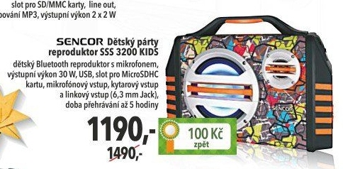 Party reproduktor Sencor SSS 3200 Kids