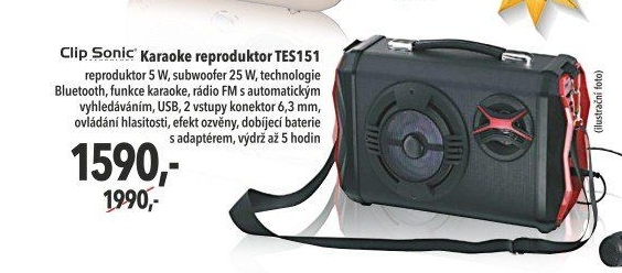 Karaoke reproduktor Clip Sonic TES151