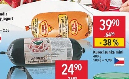 Lahůdkový vepřový salám Příbramská uzenina