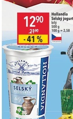 Bílý jogurt selský Hollandia