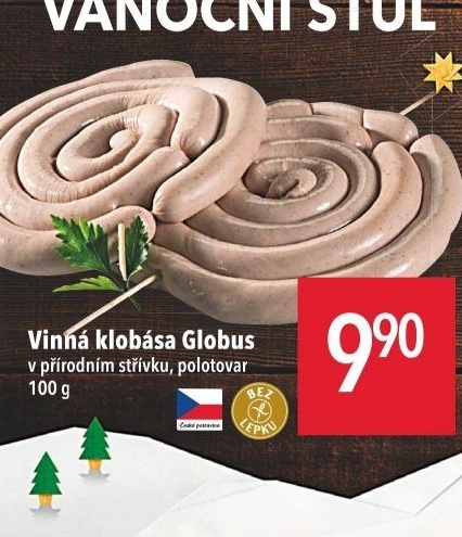 Vinná klobása Globus