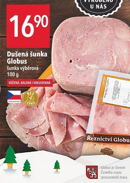 Šunka dušená výběrová Globus