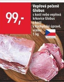 Vepřová pečeně s kostí Globus
